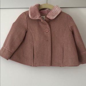 Blush colored pea coat